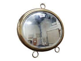 VINTAGE BRASS SHIPS MIRROR