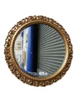 GILT CIRCULAR MIRROR