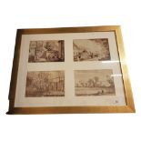 4 X FRAMED WATERCOLOURS BY FREDERICK STONHAM F.R.S.A