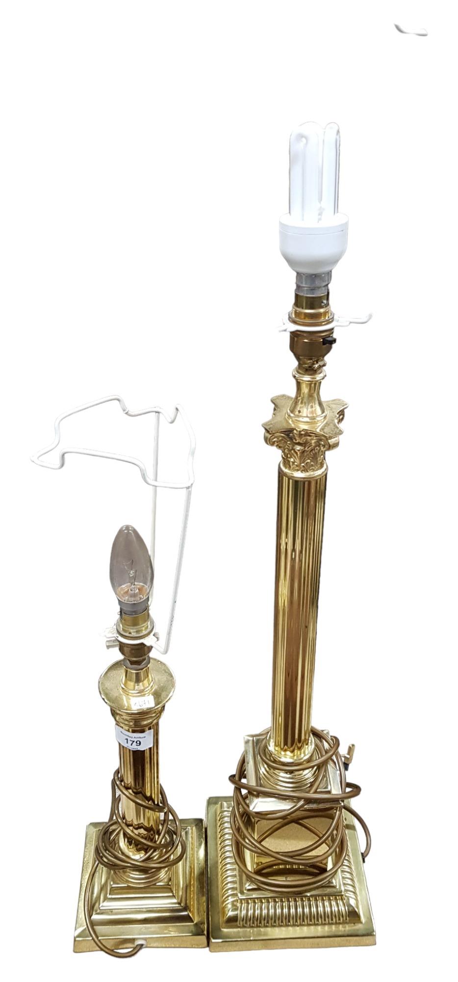 2 BRASS LAMPS