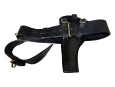 STAMPED 1961 ULSTER SPECIAL CONSTABULARY SNAKE BELT WITH HOLSTER