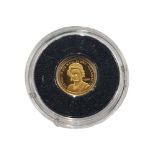 22 CARAT - 1 DOLLAR COIN - HISTORY OF THE ROYAL FAMILY COOK ISLAND