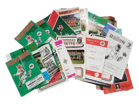 QUANTITY OF VINTAGE GLENTORAN FC FOOTBALL PROGRAMMES