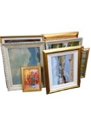 QUANTITY OF VARIOUS FRAMED PAINTINGS