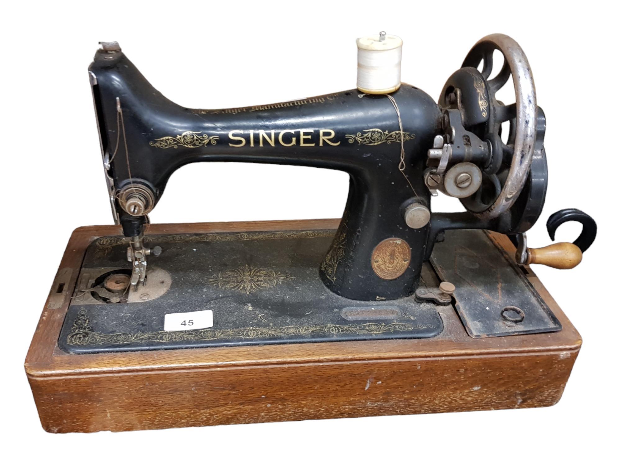 OLD SINGER SEWING MACHINE FOR DISPLAY