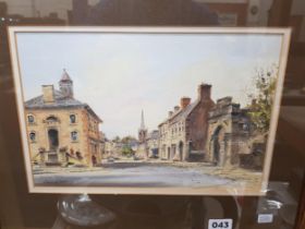 ORIGINAL OIL PAINTING - COLIN GIBSON - ANTRIM TOWN