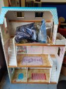 LARGE DOLLS HOUSE WITH FURNITURE