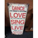 METAL TIN SIGN