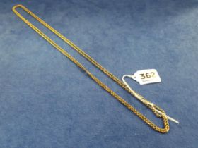 ANTIQUE 9 CARAT GOLD GUARD CHAIN 18.7 GRAMS