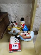 4 X PORCELAIN DISNEY FIGURES