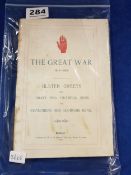 THE GREAT WAR 1914-18 BOOKLET PUBLISHED 1919