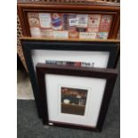 QUANTITY OF FRAMED PUB RELATED PICTURES