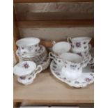 ROYAL ALBERT TEA SET - SWEET VIOLETS