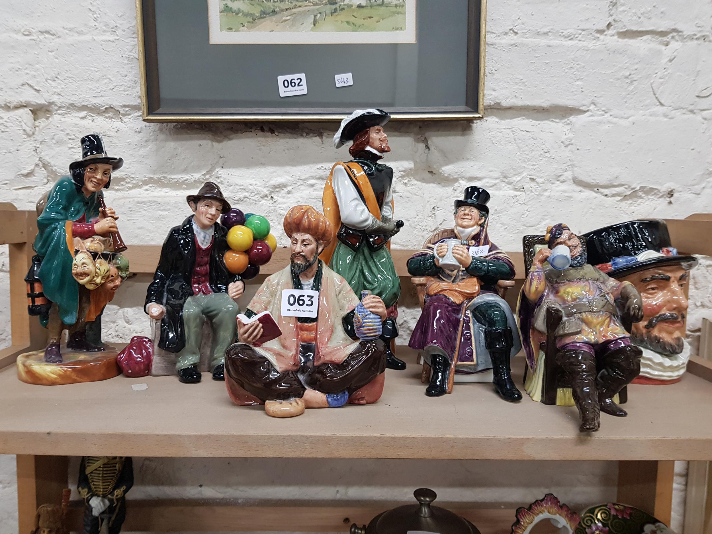 7 ROYAL DOULTON CHARACTER FIGURES