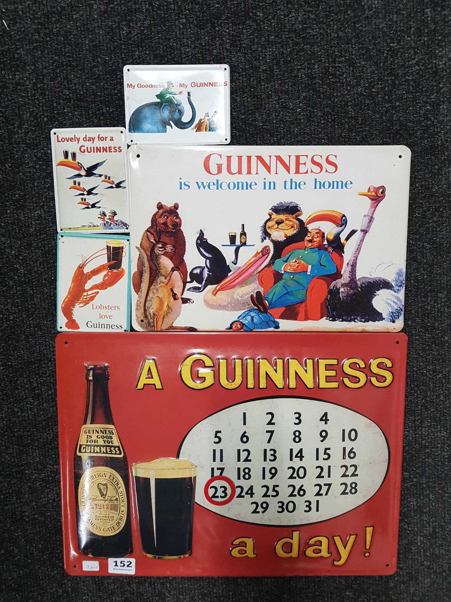 QUANTITY OF GUINNESS TIN SIGNS