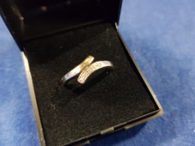 9 CARAT GOLD AND DIAMOND RING