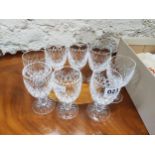 8 X WATERFORD GLASSES