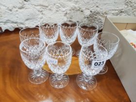 8 X WATERFORD GLASSES
