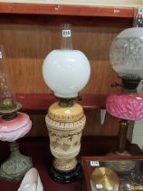 VICTORIAN CANISTER OIL LAMP