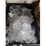 LARGE QUANTITY CUTGLASS & OTHER GLASSWARE