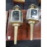 PAIR OF CARRIAGE LAMPS