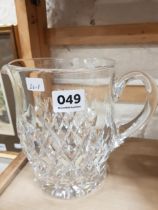 WATERFORD CRYSTAL JUG 6.75 INCHES