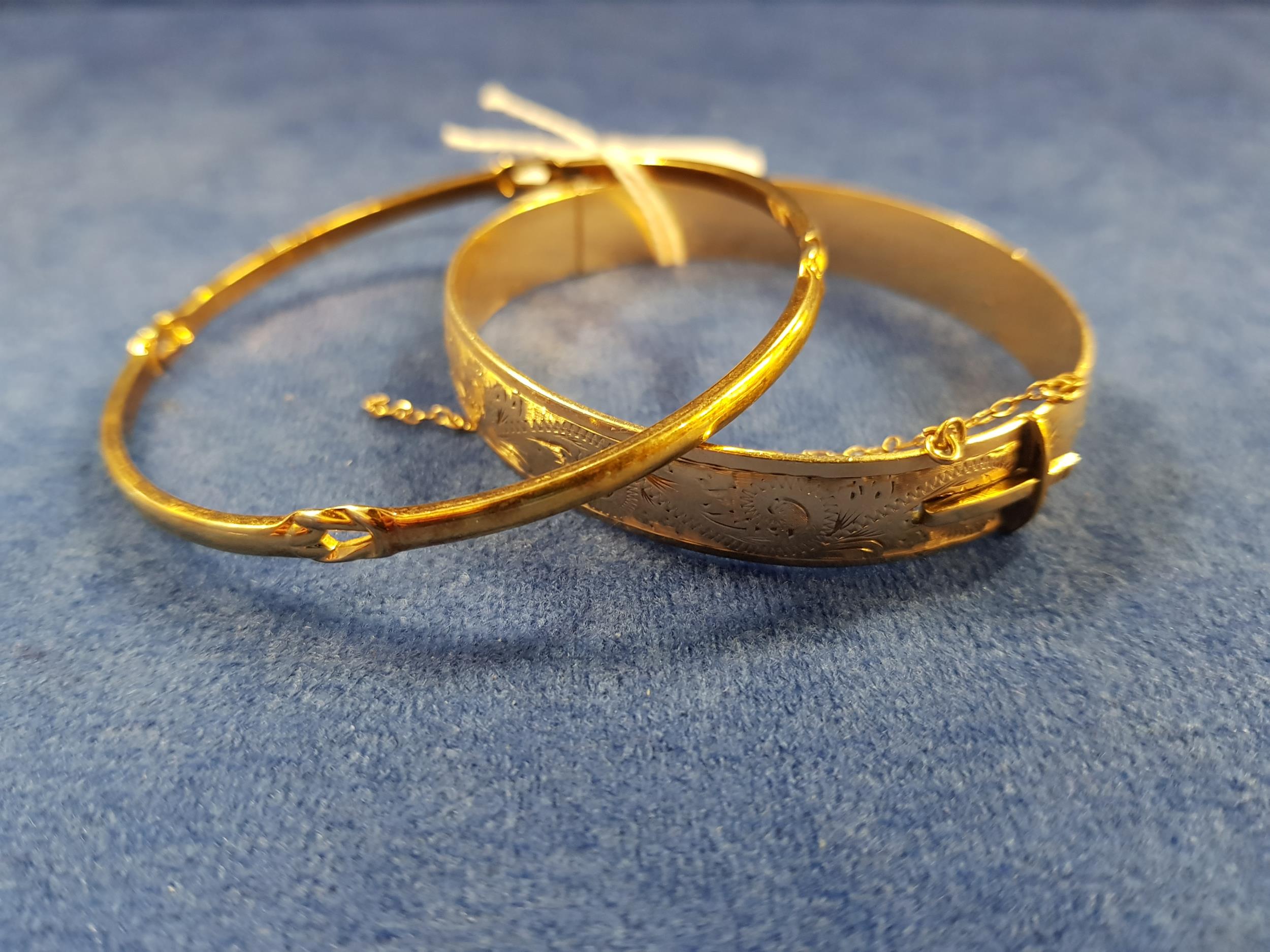 2 GOLD PLATED BRACELETS