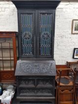 GOTHIC BUREAU BOOKCASE