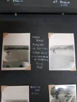 ANTIQUE PHOTOGRAPH ALBUM TO INCLUDE PHOTOS OF FRED DALY