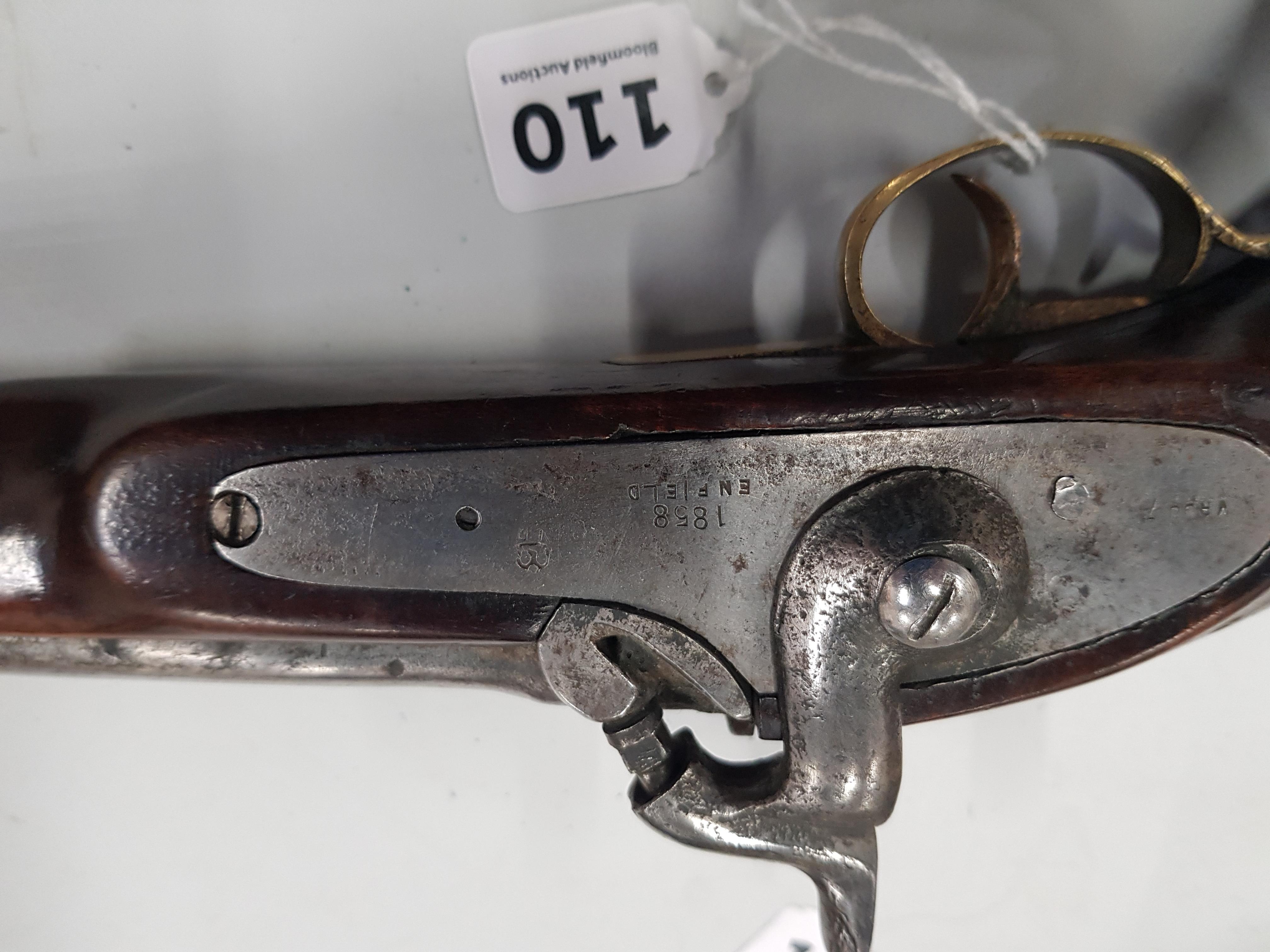 1858 ENFIELD NAVAL PISTOL WITH BRASS FURNITURE - Image 2 of 8