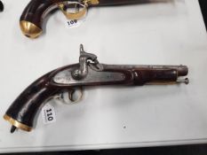 1858 ENFIELD NAVAL PISTOL WITH BRASS FURNITURE