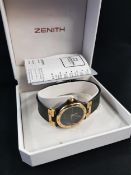 GENTS VINTAGE ZENITH WRIST WATCH - BOXED & PAPERS