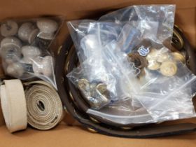 BOX LOT TO INCLUDE SILVER POCKET WATCH ETC