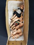 COLLECTION OF MINIATURE ANTIQUE DOLLS