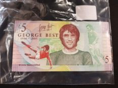 GEORGE BEST £5 NOTE