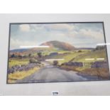 SAM MCLARNON - WATERCOLOUR - IRISH LANDSCAPE 45 X 27CMS