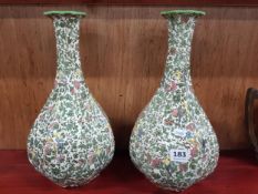 ANTIQUE PAIR OF LARGE ROYAL DOULTON VASES - PERFECT CONDITION