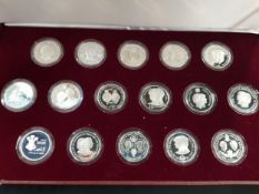 THE ROYAL MARRIAGE COMMEMORATIVE SILVER PROOF 16 COIN SET