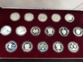 THE ROYAL MARRIAGE COMMEMORATIVE SILVER PROOF 16 COIN SET