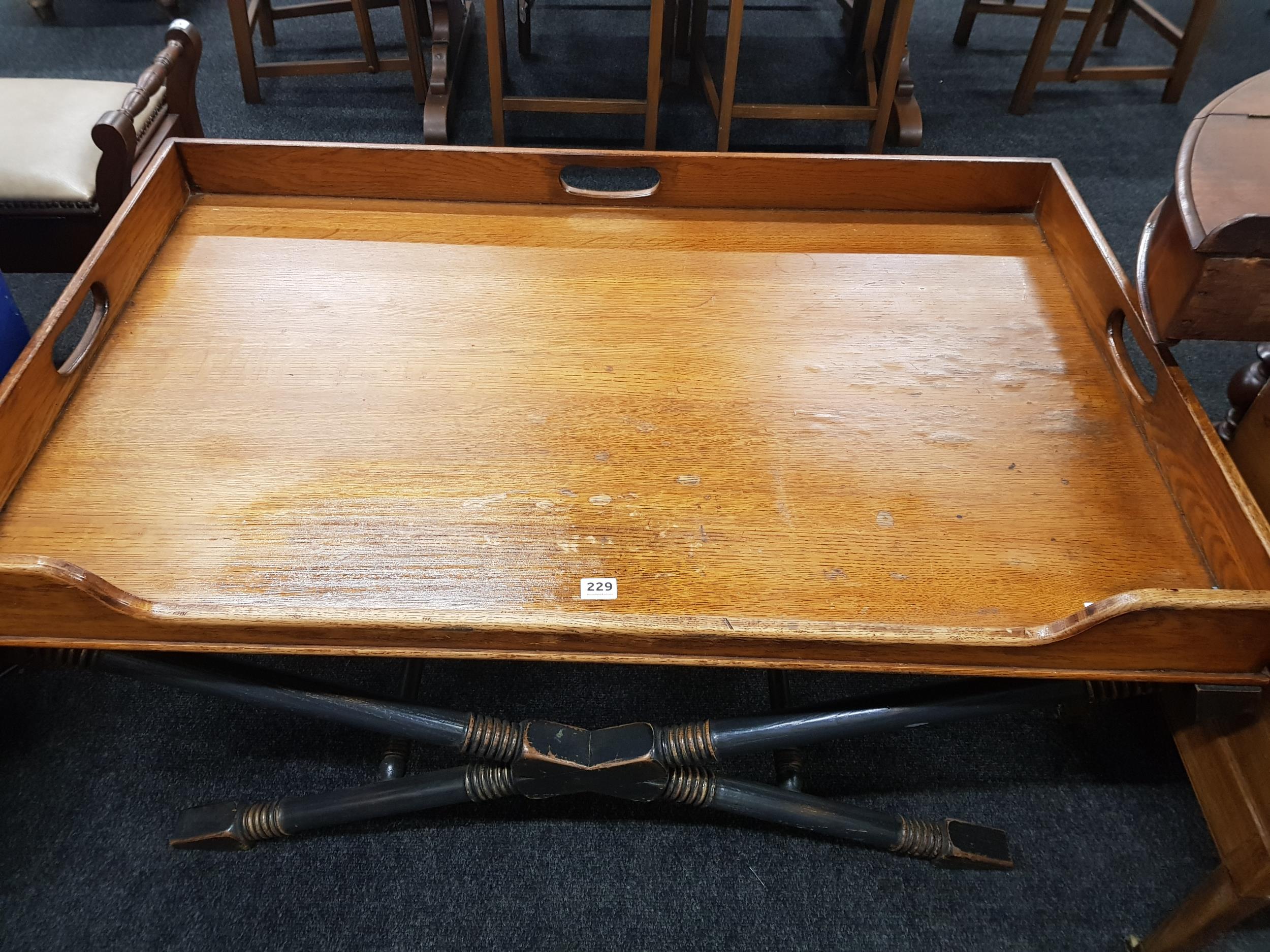 LARGE EDWARDIAN BUTLERS TABLE