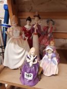 6 X ROYAL DOULTON FIGURES & 1 OTHER