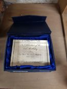LIMITED EDITION REVERAND IAN PAISLEY PAPERWEIGHT WITH CERTIFICATE