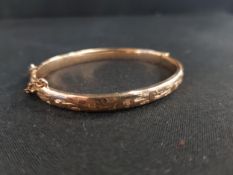 9 CARAT ROLLED GOLD BABY BANGLE