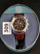 GENTS CITIZEN CHRONOGRAPHIC WRIST WATCH - BOX & PAPERS