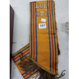 OLD ORANGE ORDER SASH