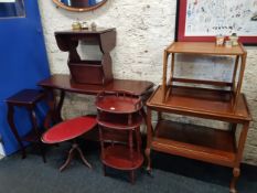 HOSTESS TROLLEY, HALL TABLE, PHONE TABLE AND PLANTSTAND