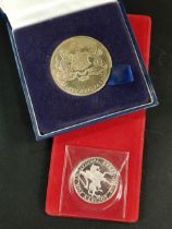 SOCIETY FOR INDIVIDUAL FREEDOM MAGNA CARTA COIN AND CITY OF BELFAST COIN