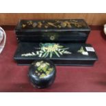 ANTIQUE BOX GLOVE BOX JEWELLERY BOX