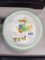 OLD MIDWINTER GEORGIE PORGIE BOWL SIGNED PEGGY GIBBONS