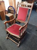 AMERICAN ROCKING CHAIR FROM THE CABINET ROOMS IN STORMONT